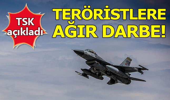 TSK'dan Irak'ın kuzeyindeki Zap'a hava harekatı