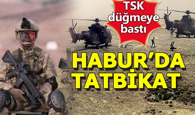 TSK'dan Irak sınırında çok kritik tatbikat