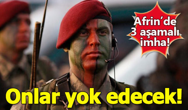 TSK'nın Afrin'de YPG'ye karşı üç aşamalı imha planı!