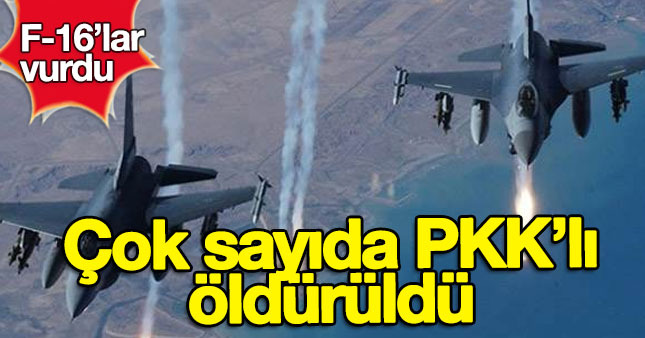 TSK'nın düzenlediği hava harekatında 3 PKK'lı terörist öldürüldü