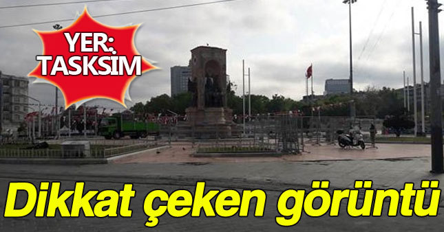 Taksim'e polis ablukası