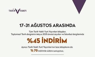 Tarih Vakfı Yurt Yayınları'nda yüzde 70'e varan indirim fırsatı