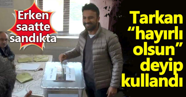 Tarkan oyunu "Hayırlı olsun" diyerek kullandı