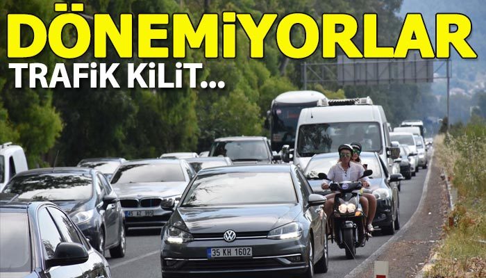 Tatilcilere dönüş yolunda trafik çilesi!