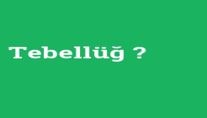 Tebellüğ ne demek, ne anlama gelir