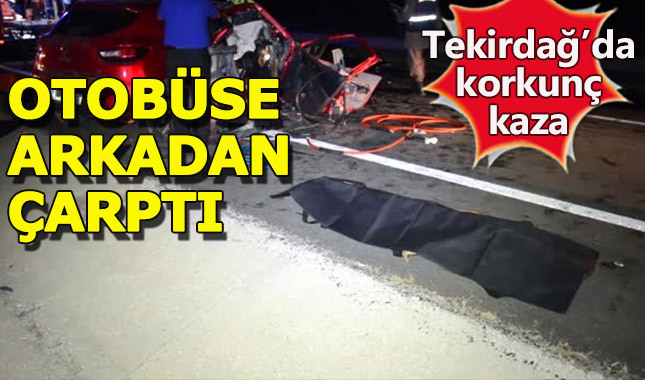 Tekirdağ'daki trafik kazasında 3 kişi hayatını kaybetti