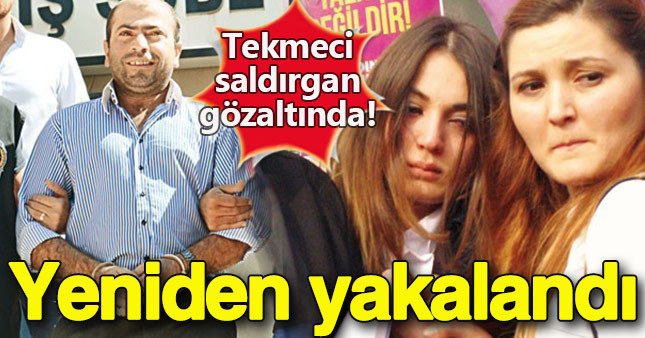 Tekmeci saldırgan gözaltına alındı