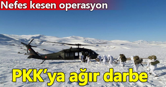 Tendürek Dağı'nda hava destekli PKK operasyonu