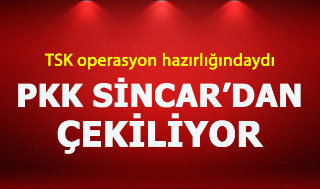 Terör örgütü PKK Sincar'dan çekiliyor