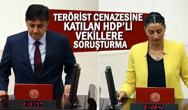 Terörist cenazesine katılan HDP'li vekillere soruşturma