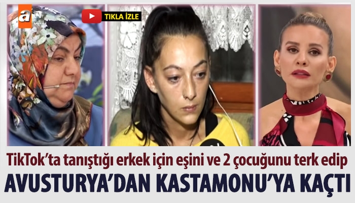TikTok'ta tanıştığı erkeğe kaçan evli kadının Esra Erol'da annesiyle yüzleşmesi
