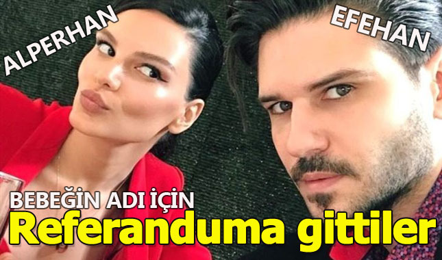 Tolgahan Sayışman-Almeda Abazi çiftinden ilginç referandum