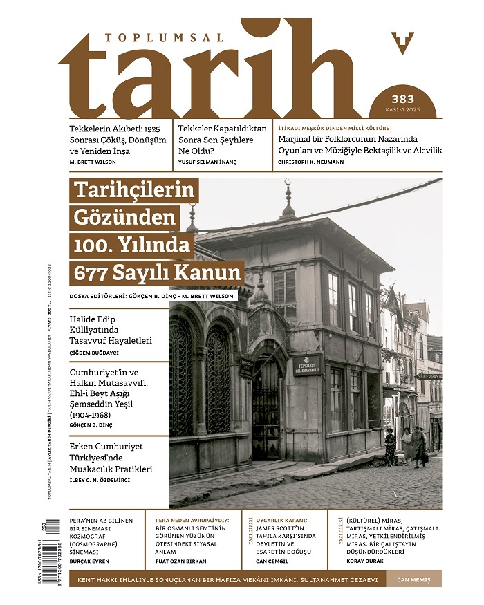 Toplumsal Tarih'in 383'üncü sayısı çıktı