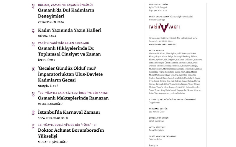 Toplumsal Tarih'in 387'nci sayısı çıktı