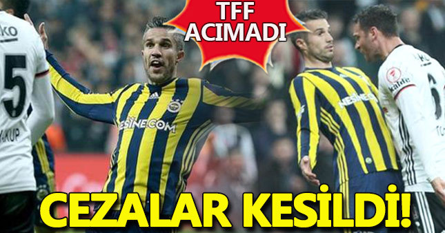 Tosic, van Persie, Şenol Güneş aldığı cezalar
