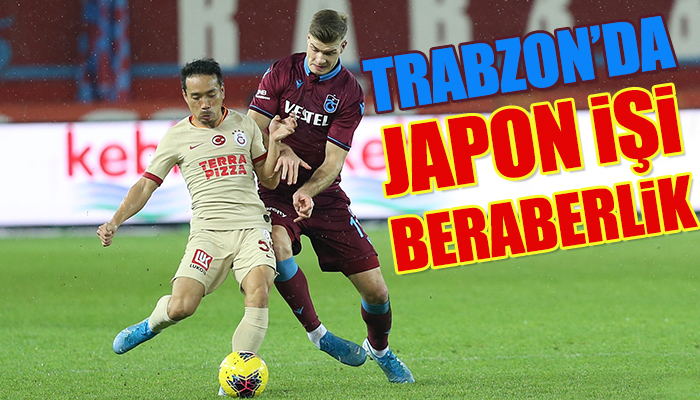 Trabzon'da Japon işi 1 puan