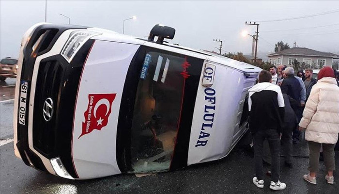 Trabzon'da feci kaza! Yaralılar var