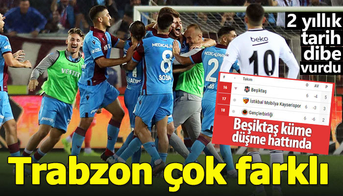 Trabzonspor 4-1 Beşiktaş (Maç Özeti)