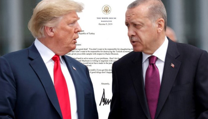 Donald Trump'ın Erdoğan'a yazdığı mektup çöpe atıldı