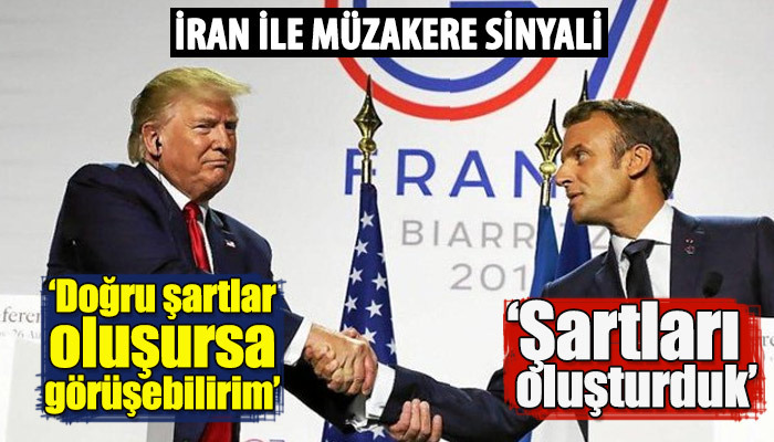 Trump'tan İran lideri Ruhani ile görüşme sinyali