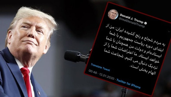 Trump'tan İranlılara Farsça mesaj
