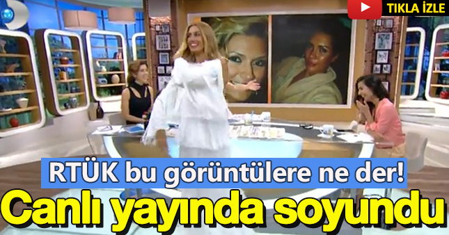 Tuğba Özay canlı yayında soyundu! Sunucu şok!