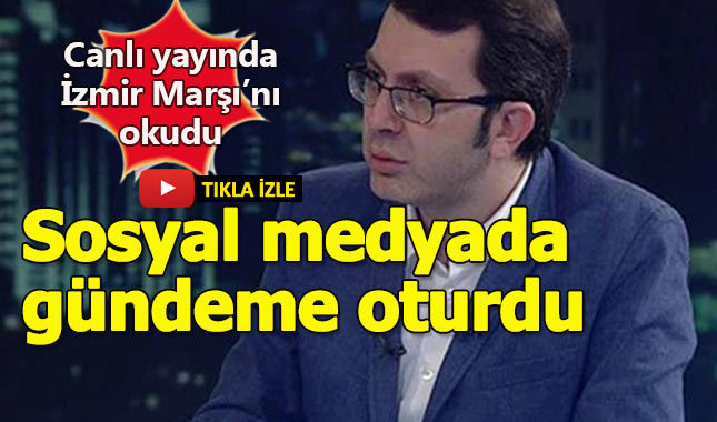 Turgay Güler canlı yayında İzmir Marşı'nı okudu, sosyal medya patladı