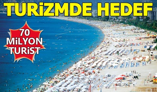 Turizmde hedef 70 milyon turist