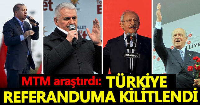 Türkiye 16 Nisan'daki referanduma odaklandı