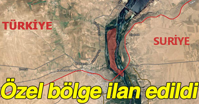 Türkiye Fırat Nehri üzerindeki Ada Bölgesini özel güvenlik bölgesi ilan etti.