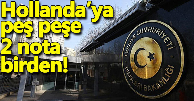 Türkiye Hollanda'ya iki nota birden verdi! Nota vermek ne demek?