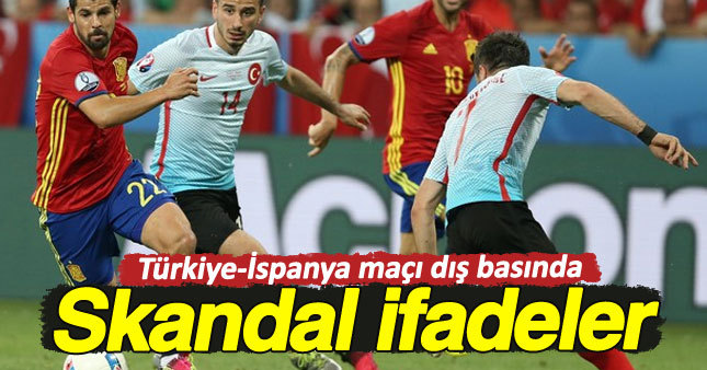 Türkiye-İspanya maçı dış basında