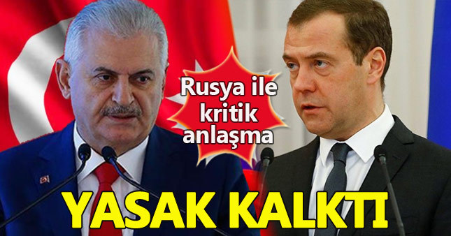 Türkiye ile Rusya arasındaki ihracat ambargosu kalktı