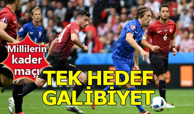 Türkiye kader maçında Hırvatistan'ı ağırlıyor