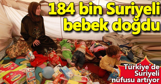 Türkiye'de 184 bin Suriyeli bebek doğdu