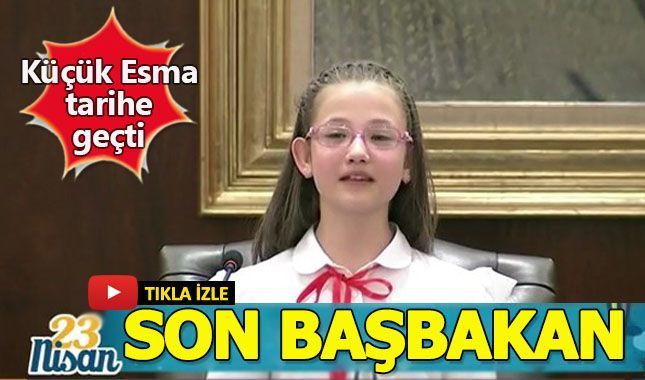 Türkiye'nin son çocuk Başbakanı!