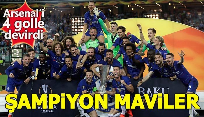 UEFA Avrupa Ligi'nde şampiyon Chelsea