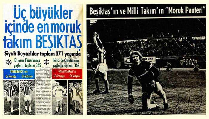 Üç büyükler içinde en moruk takım BEŞİKTAŞ