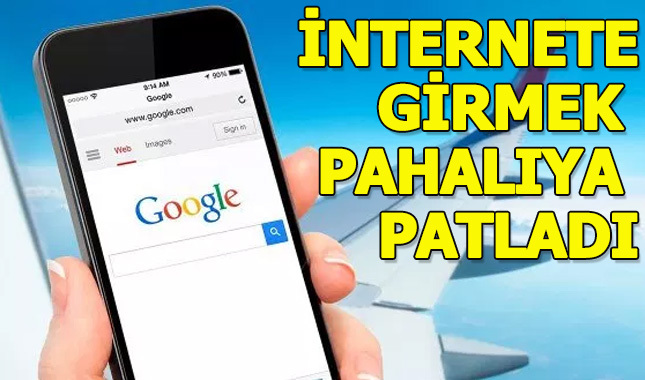 Uçakta internete bağlanmak pahalıya patladı