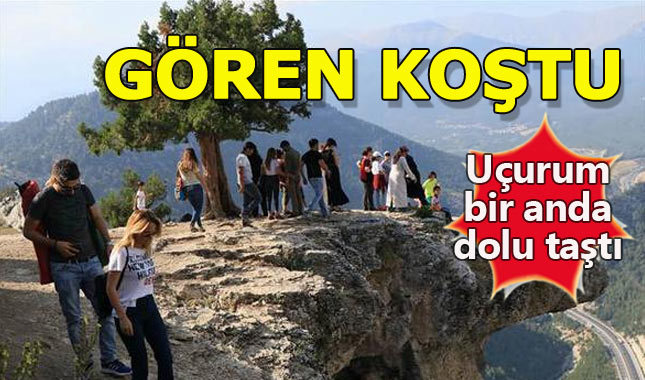 Uçurum fotoğrafını gören oraya koştu!