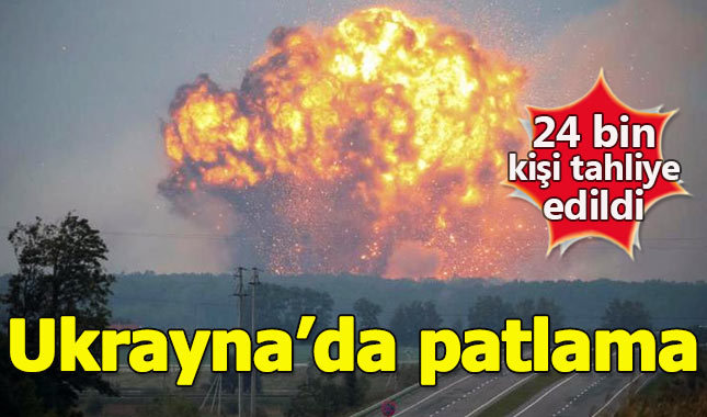 Ukrayna'da patlama! Binlerce kişi tahliye edildi