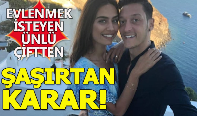 Ünlü çift düğün tarihine karar verdi
