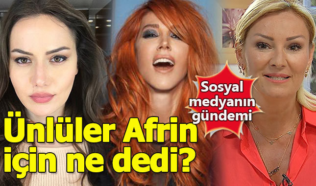Ünlü isimlerden Afrin operasyonuna destek açıklaması
