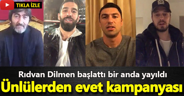 Ünlü isimlerden referandum için evet kampanyası