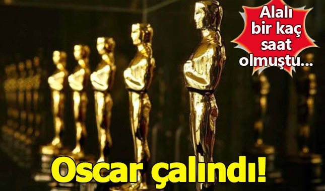 Ünlü oyuncunun Oscar'ını çaldılar!