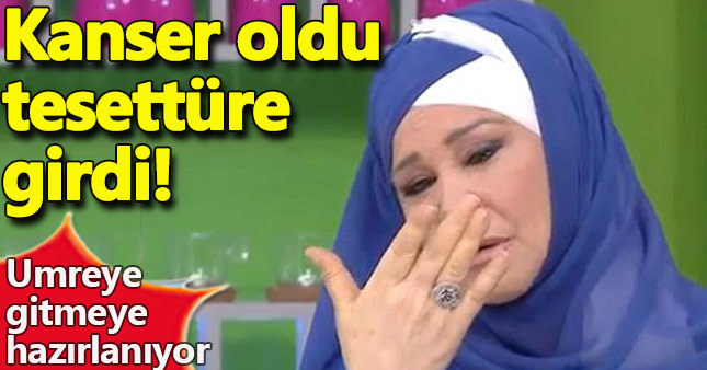 Ünlü şarkıcı kanser oldu, tesettüre girdi