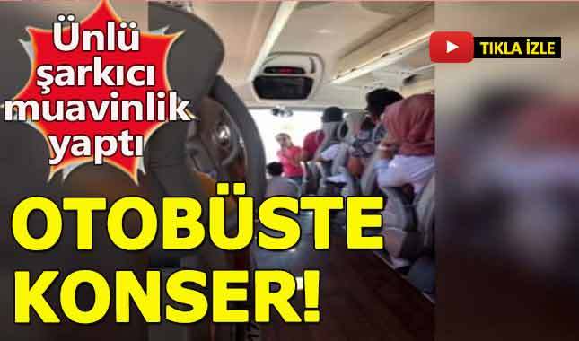 Yeşil Salkım şehirlerarası otobüsünü konser alanına çevirdi