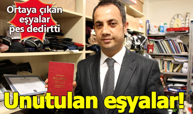 Unutulan eşyalar arasından neler çıktı neler! Evlilik cüzdanı bile var!