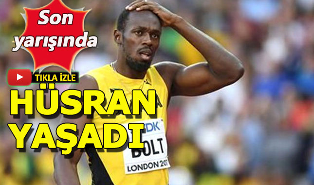 Usain Bolt, son koşusunda hüsran yaşadı