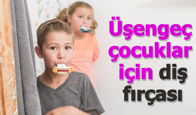 Üşengeç çocuklara sevimli diş fırçası